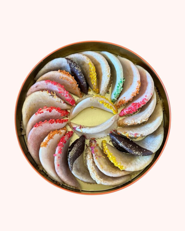 CORNES DE GAZELLE AROMATISÉES MÉTALLIQUE 24P